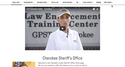 Desktop Screenshot of cherokeega-sheriff.org