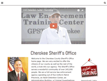 Tablet Screenshot of cherokeega-sheriff.org